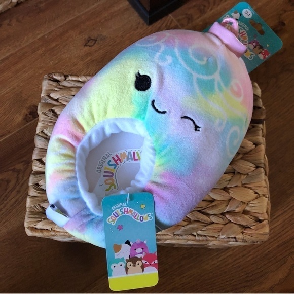 Squishmallows Odessa the Rainbow Ornament slippers - Picture 1 of 6